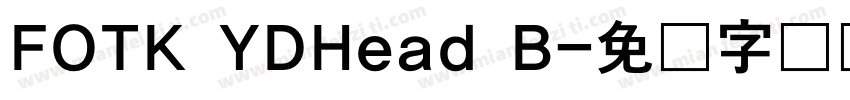 FOTK YDHead B字体转换